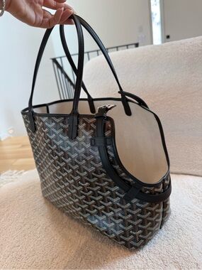 Goyard Chien Gris Tote Pet Bag in Black - Great/Excellent Condition